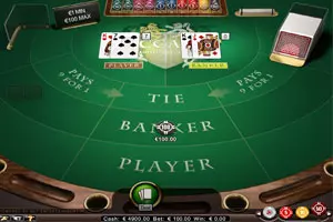 Screenshot di Baccarat Netent