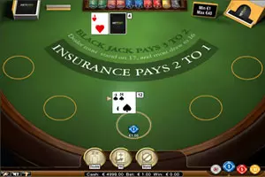 Screenshot del Blackjack