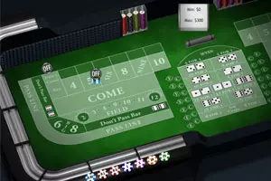 Screenshot di Craps di Playtech