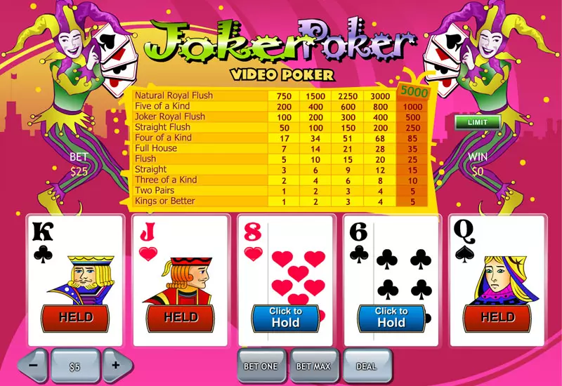 joker poker screenshot